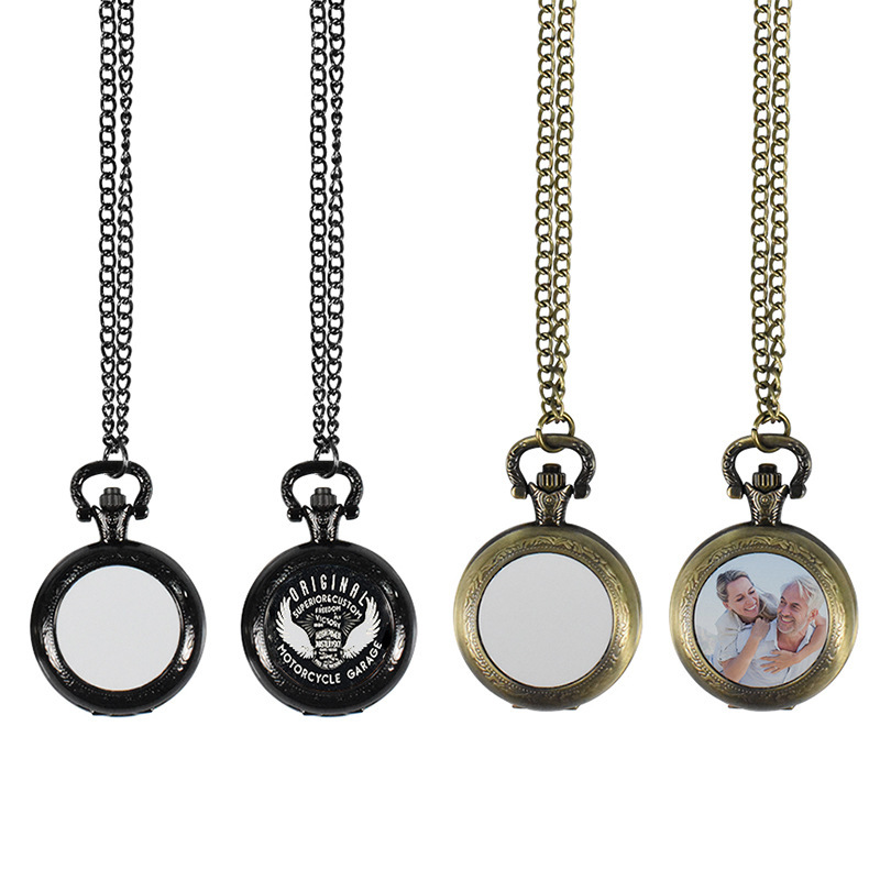 Vintage Collector - Kalung Liontin Jam Saku Logam Vintage