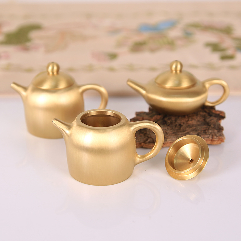 Vintage Collectible Furniture - Teko Mini Kuningan, Dekorasi Meja Bergaya