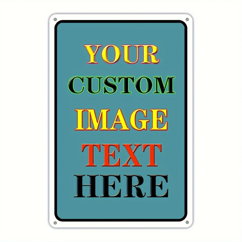 Vintage Collectible Signs - Plat Besi Persegi Panjang Foto Kustom,