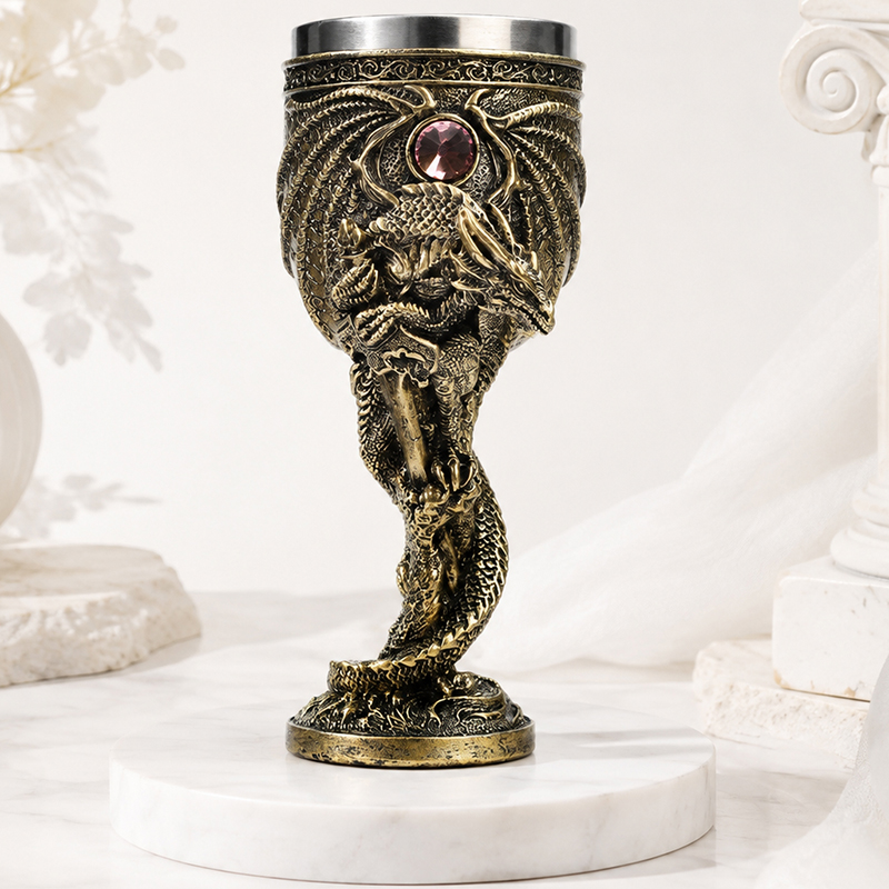 Collectible Vintage Wine - Gelas Naga Vintage dengan Lapisan Baja