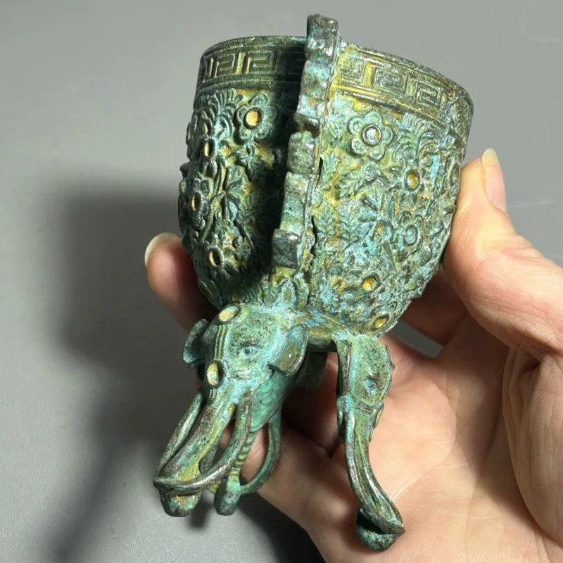 Cangkir Ritual Perunggu Antik  - Collectible Vintage Wine ulasan dan harga