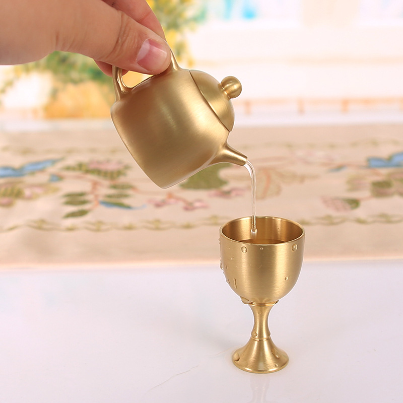 Teko Mini Kuningan, Dekorasi M - Vintage Collectible Furniture ulasan dan harga