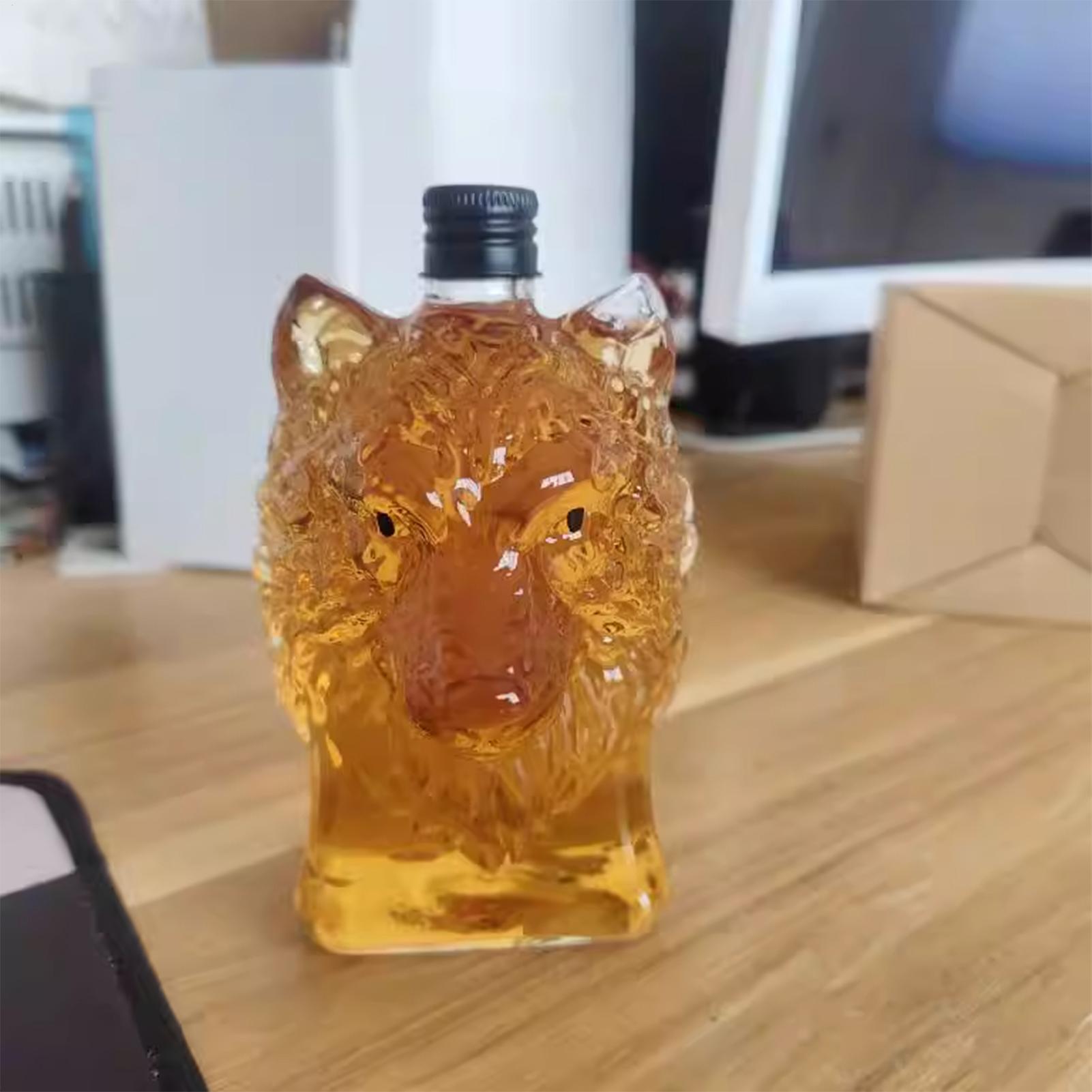 Botol Wiski Bentuk Serigala Ca - Collectible Vintage Wine ulasan dan harga
