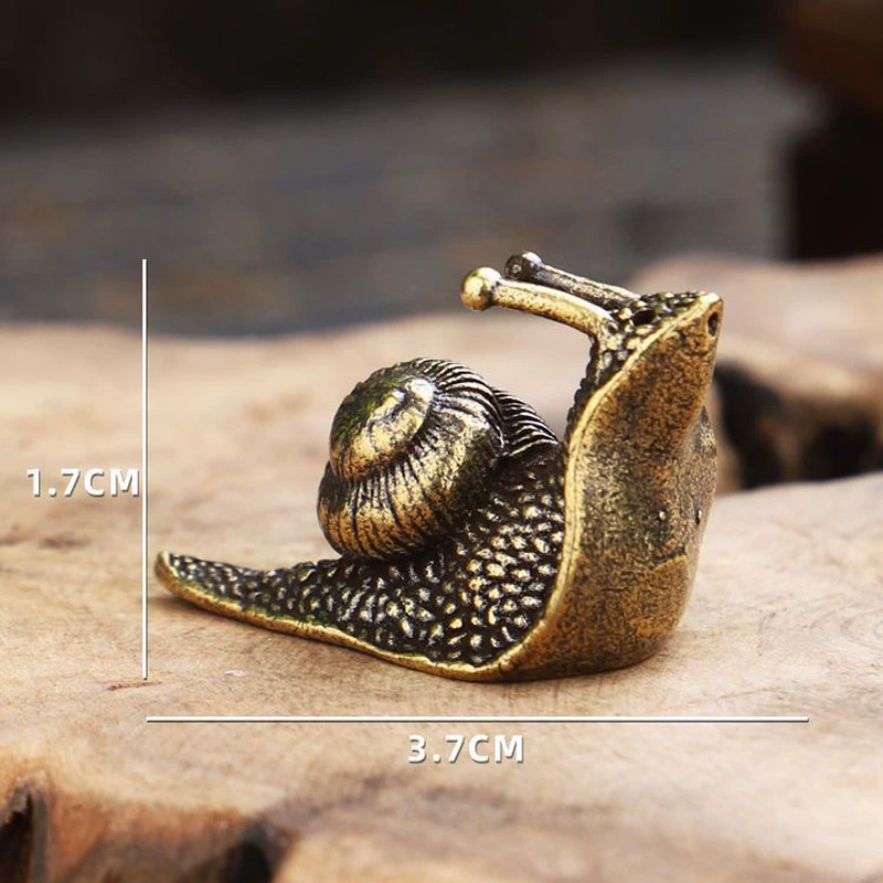 Ornamen Siput Kuningan Tembaga - Vintage Collectible Furniture ulasan dan harga