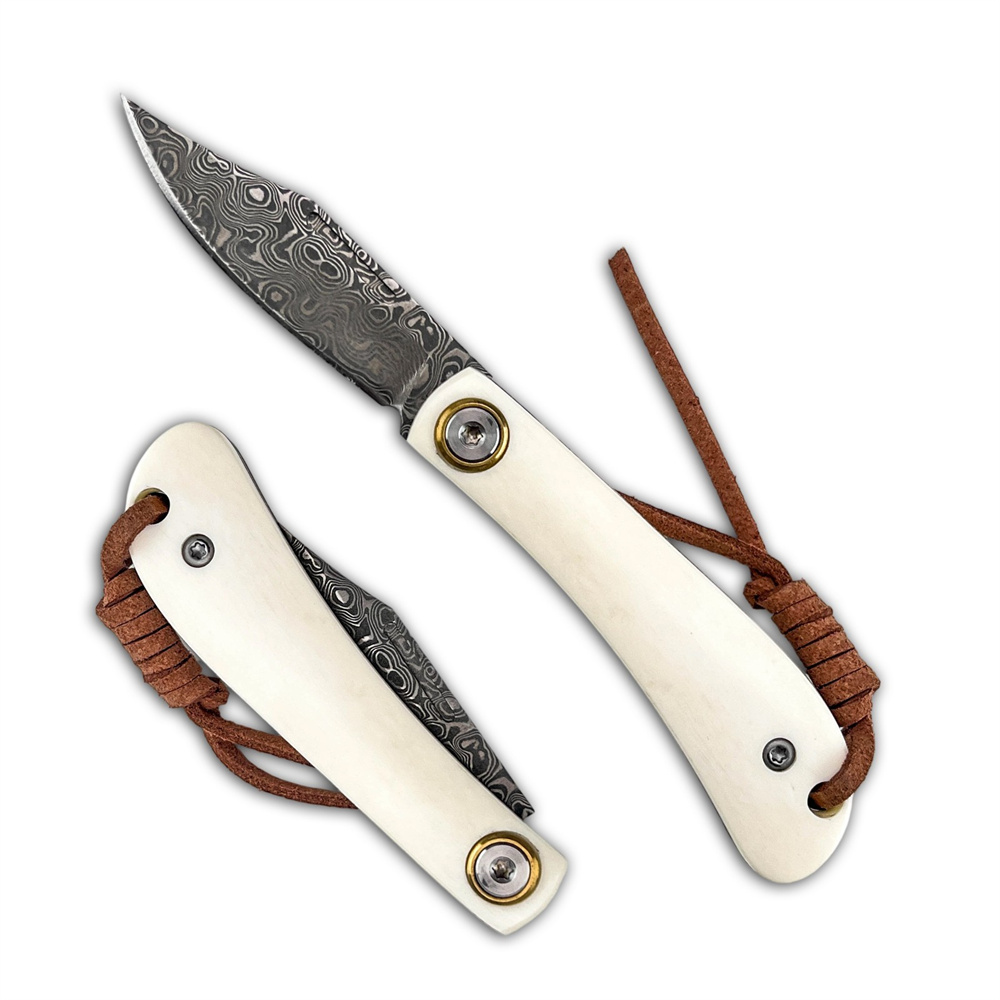 Pisau Lipat EDC Vintage Damasc - Vintage Collectible Pocket Knives ulasan dan harga