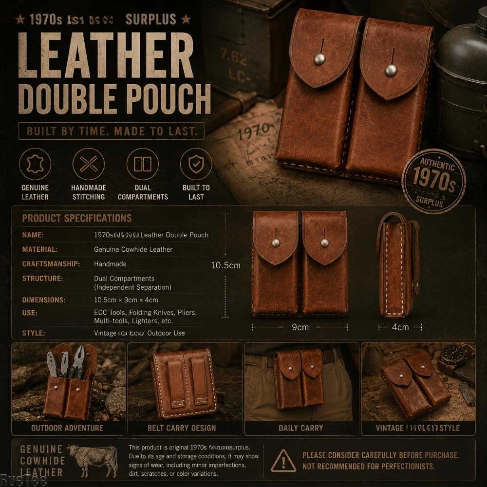 Kantong EDC Vintage 70-an Dua  - Vintage Collectible Knife ulasan dan harga
