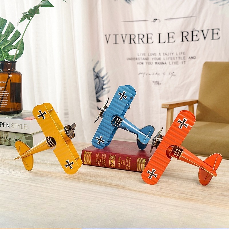 Model Pesawat Logam Retro Vint - Vintage Collectible Furniture ulasan dan harga