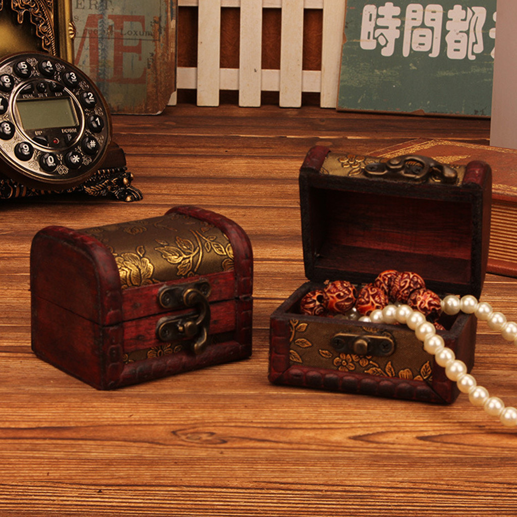 Kotak Perhiasan Kayu Antik Gay - Vintage Collector ulasan dan harga