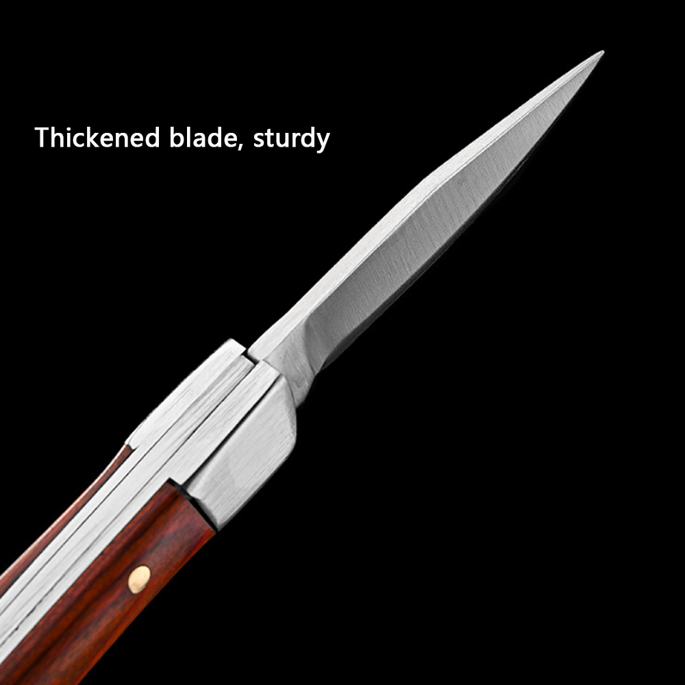 Pisau Lipat Gagang Kayu Lengku - Vintage Collectible Knife ulasan dan harga