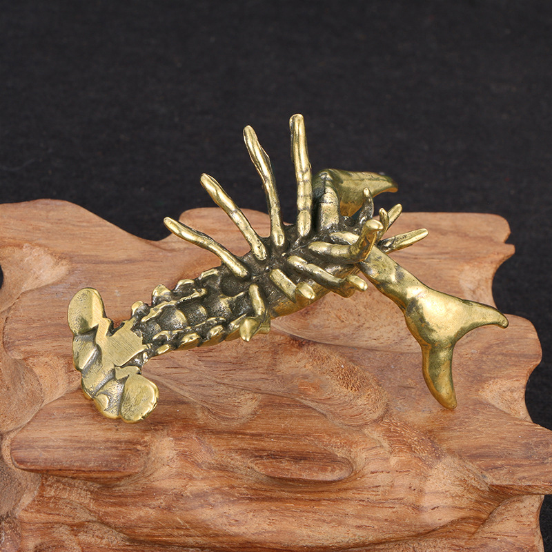 【F】Ornamen Lobster Kuningan Pa - Vintage Collectible Furniture ulasan dan harga