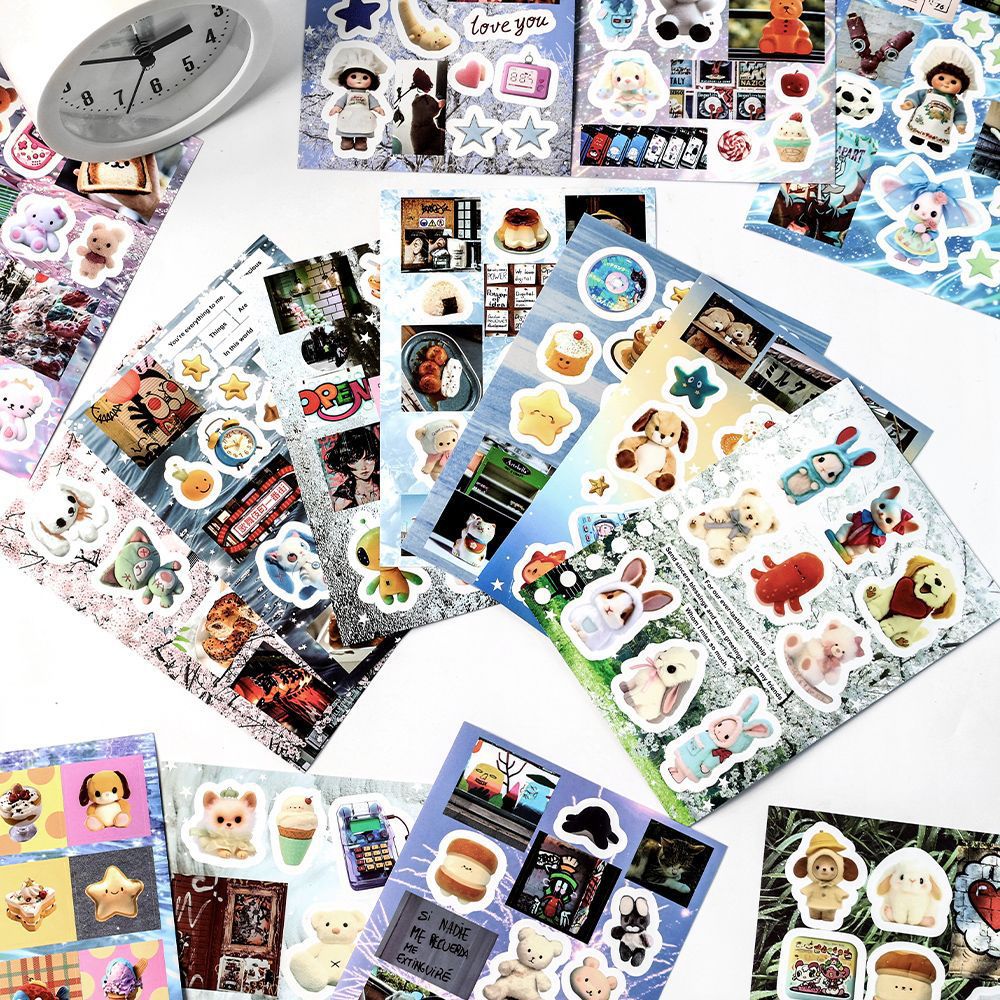 MINKYS stiker dekorasi jurnal  - Vintage Collectible Books ulasan dan harga