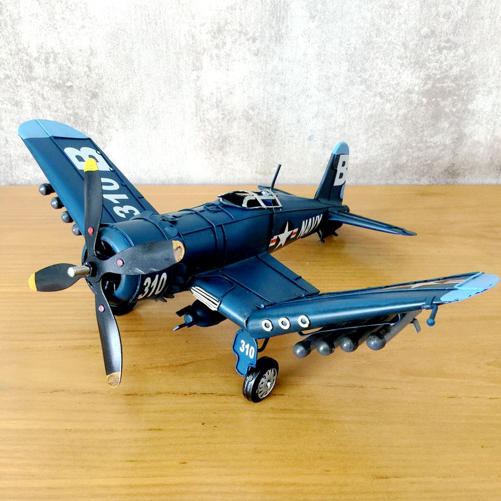 Vintage Ironwork Tin Airplane  - Vintage Collectible Furniture ulasan dan harga