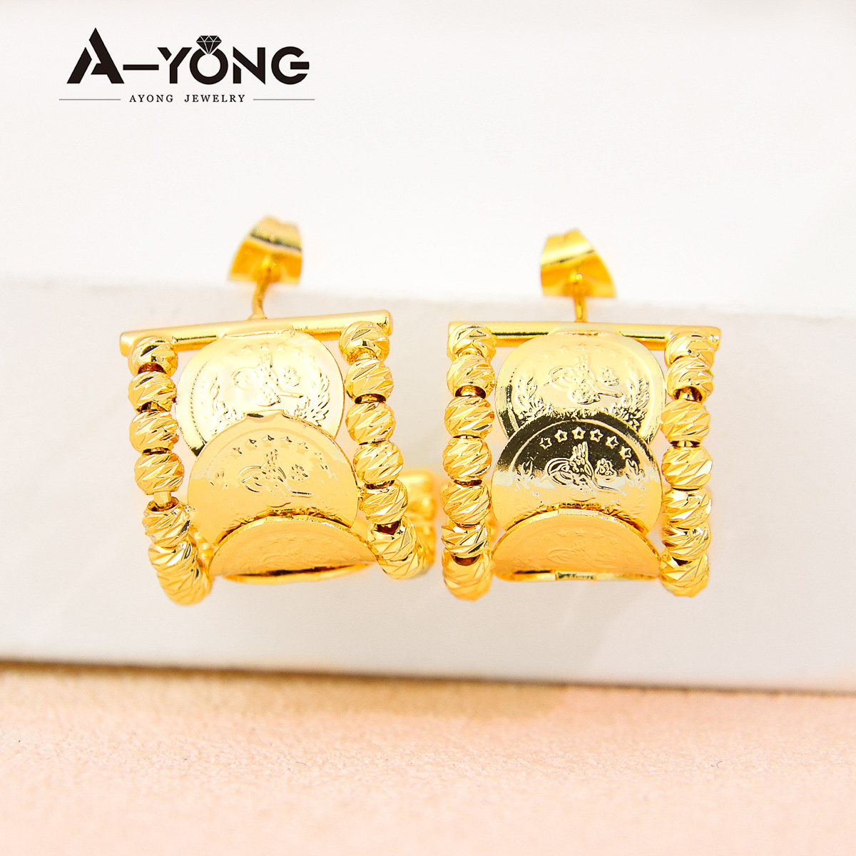 Anting-anting koin vintage Tur - Vintage Collectible Coins ulasan dan harga